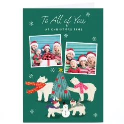 Card Factory Photo Christmas Card - To All of You, Polar Bears