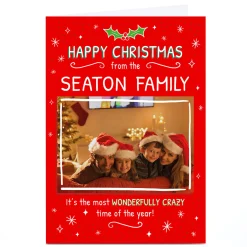 Card Factory Photo Christmas Card - Wonderfully Crazy