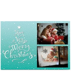 Card Factory Photo Christmas Card -Very Merry Christmas