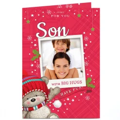 Discount Photo Christmas Hugs Card - With Big Hugs Christmas|Photo