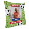 Card Factory Photo Cushion - Watching the Football Match