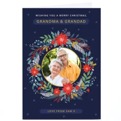 Card Factory Photo Dalia Clark Christmas Card - Wreath