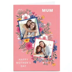 New Photo Dalia Clark Mother's Day Card - Floral Frames Photo