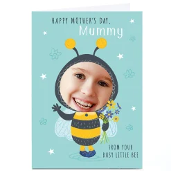 Card Factory Photo Dalia Clark Mother's Day Card - Busy Little Bee, Mummy Green