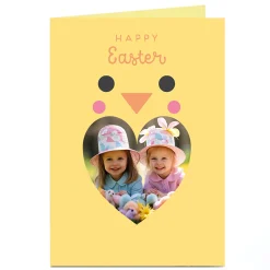 Card Factory Photo Easter Card - Cute Chick Loveheart