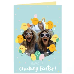 Online Photo Easter Card - Have a Cracking Easter Chicks Photo