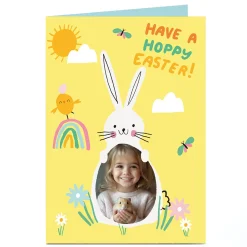 Best Photo Easter Card - Have A Hoppy Easter Bunny Photo