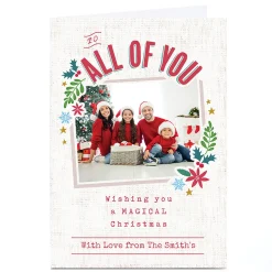 Card Factory Photo Ebony Newton Christmas Card - Magical Christmas, All of You
