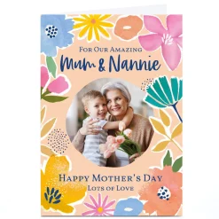 Clearance Photo Ebony Newton Mother's Day Card - Mum & Nannie Photo