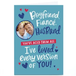 Card Factory Photo Ebony Newton Valentine's Day Card - Husband Every Version of You