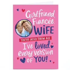 Discount Photo Ebony Newton Valentine's Day Card - Wife Every Version of You Photo