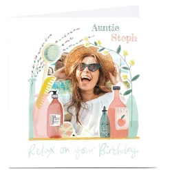 Photo Emma Valenghi Birthday Card - Relax For Auntie|Premium Square