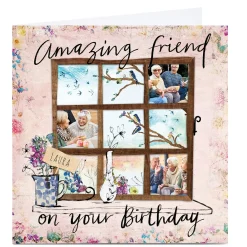 Card Factory Photo Emma Valenghi Birthday Card - Wooden Frame