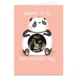 Online Photo Emma Valenghi Mother's Day Card - Panda Ultrasound Mummy To Be Photo