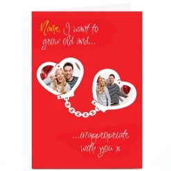 Card Factory Photo Emo Rescue Valentine's Day Card - Old And Inappropriate, Any Name