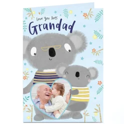 Discount Photo Father's Day Card - Grandad, Koalas Father's Day|Photo