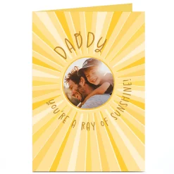 Card Factory Photo Father's Day Card - A Ray Of Sunshine, Daddy