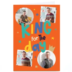 Card Factory Photo Father's Day Card - King For The Day