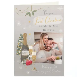 Card Factory Photo First Christmas Card - Special Couple