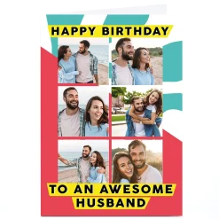 Clearance Photo Foxy Lemon Birthday Card - To An Awesome Husband For Husband|Photo