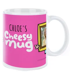 Card Factory Photo Fruitloops Mug - Cheesy Mug, Pink