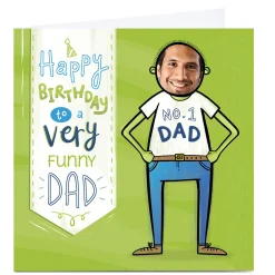 Card Factory Photo Hannah Edmonds Birthday Card - No.1 Dad