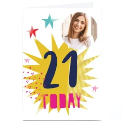 Discount Photo Hello Munki Birthday Card - Age 21 21St Birthday|Special Age