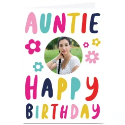New Photo Hello Munki Birthday Card - Auntie For Auntie|Photo