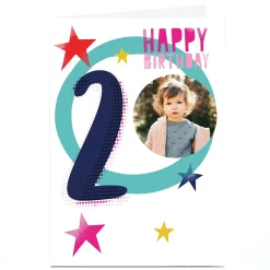 Hot Photo Hello Munki 2nd Birthday Card Kids For Granddaughter|For Daughter
