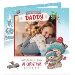 Card Factory Photo Hugs Christmas Card - Love and Hugs