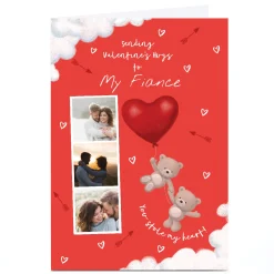 Card Factory Photo Hugs Valentine's Day Card - Stole My Heart, Fiance