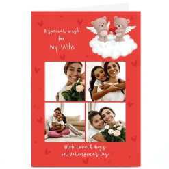 Online Photo Hugs Valentine's Day Card - A Special Wish, Wife Photo