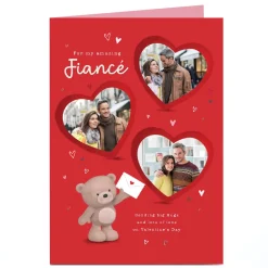 Card Factory Photo Hugs Valentine's Day Card - Big Hugs and Lots of Love, Fiance