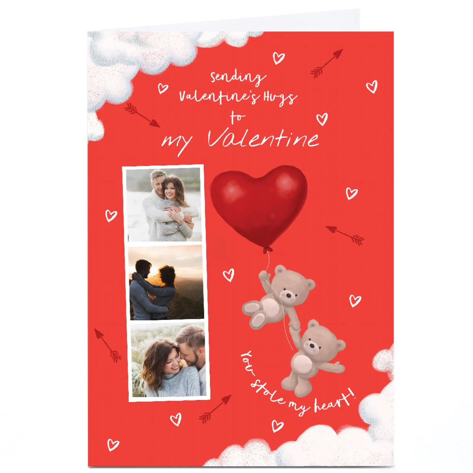 Best Photo Hugs Valentine's Day Card - Stole My Heart, My Valentine Photo