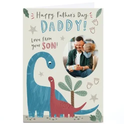 New Photo Jess Moorhouse Father's Day Card - Daddy Dinosaur, From Your Son Father's Day|Photo