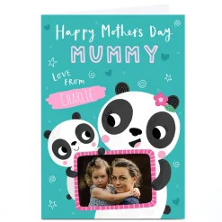Card Factory Photo Jess Moorhouse Mother's Day Card - Mummy Panda