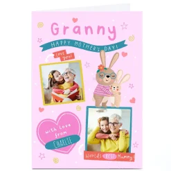 Clearance Photo Jess Moorhouse Mother's Day Card - Granny Bunny Photo