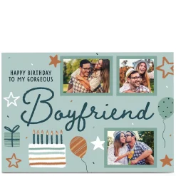 Best Photo Juniper & Rose Birthday Card - Boyfriend BOY For Boyfriend|Photo