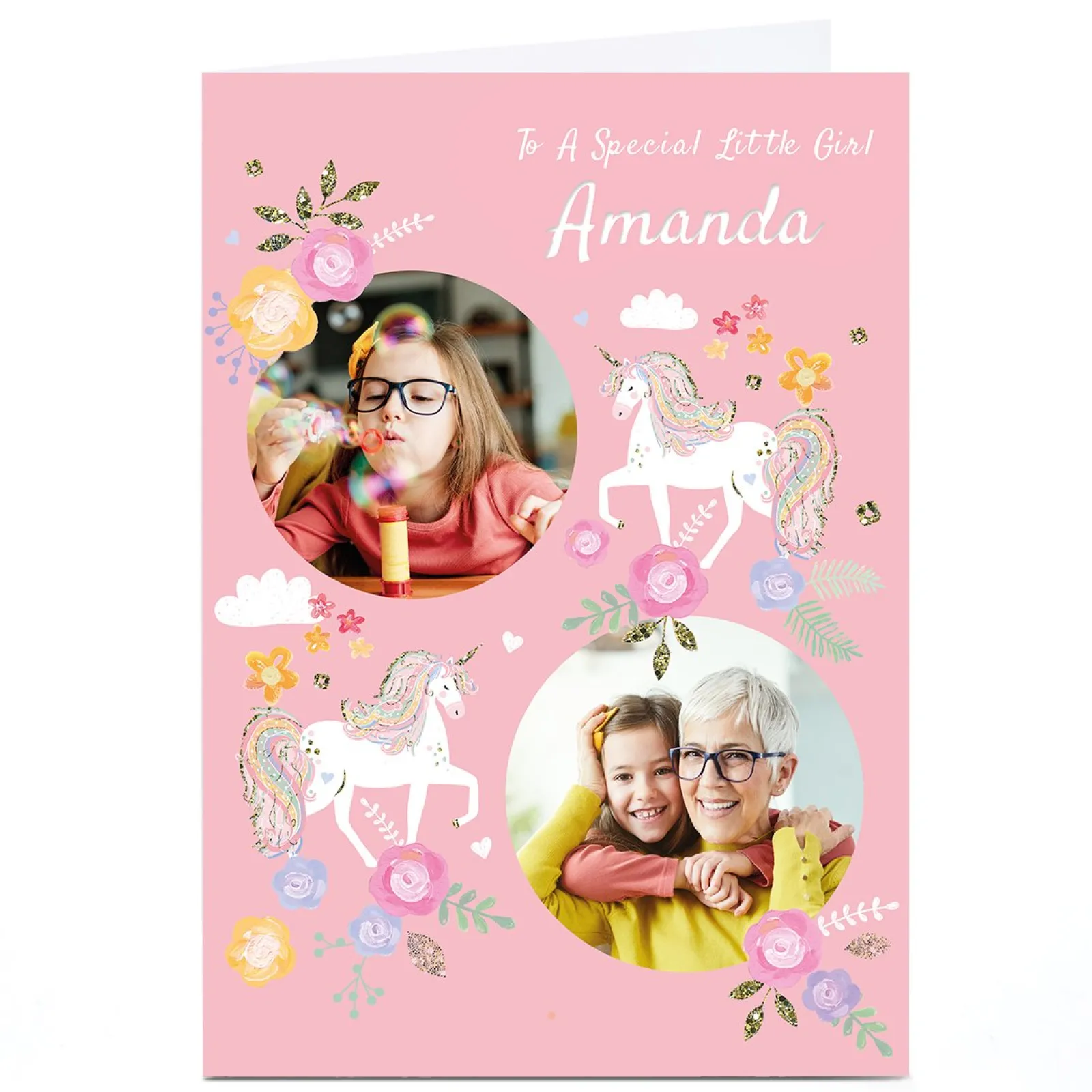 Hot Photo Kerry Spurling Card - Unicorn, Special Little Girl Kids For Kids|Photo