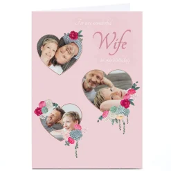 Discount Photo Kerry Spurling Card - Pink Floral Hearts Any Occasion|Just To Say