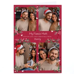 Card Factory Photo Kerry Spurling Christmas Card - 4 Photo Lots of Love This Christmas