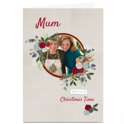 Sale Photo Kerry Spurling Christmas Card - Mum Floral Christmas|Photo