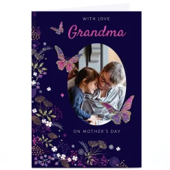 Card Factory Photo Kerry Spurling Mother's Day Card - Grandma, Butterflies