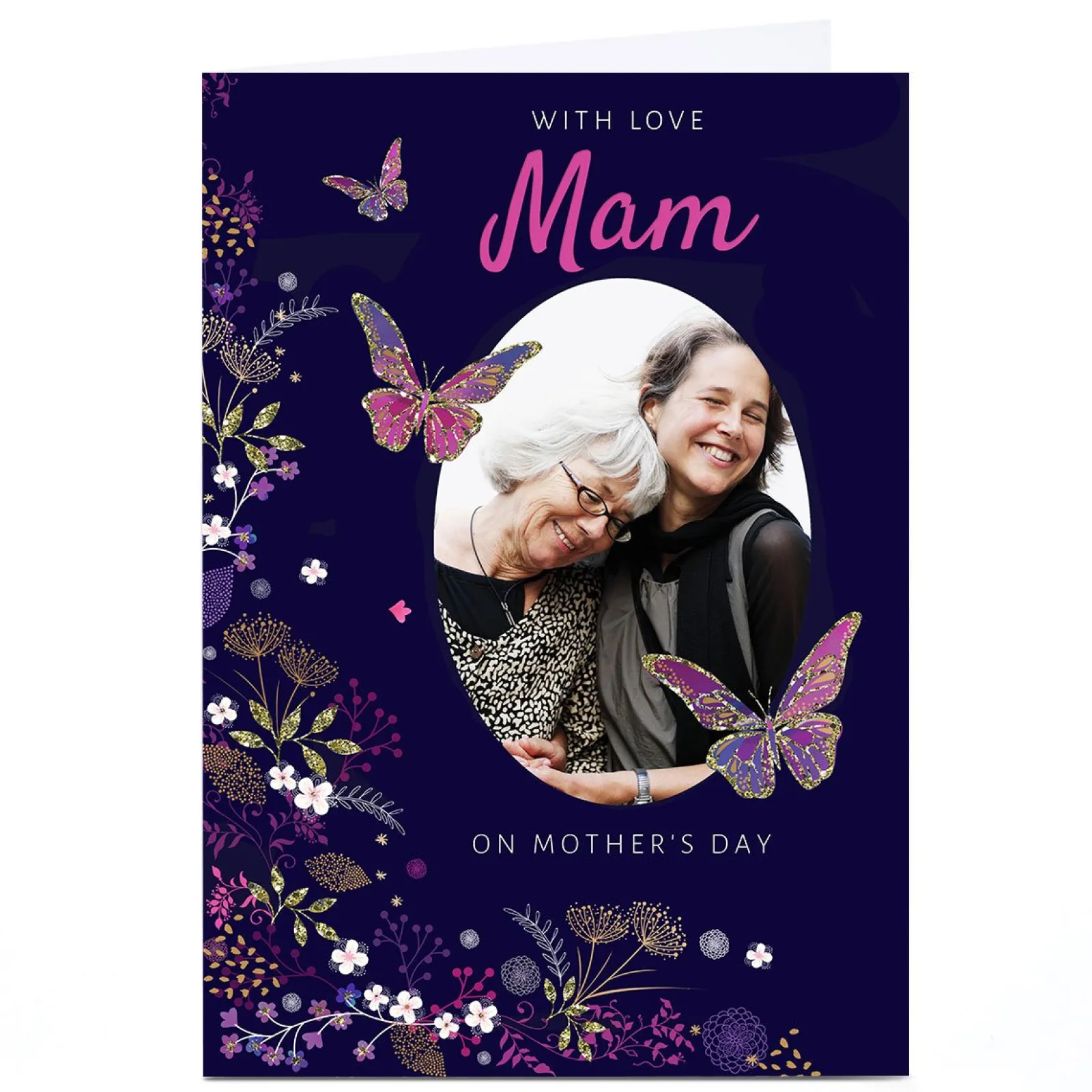 Photo Kerry Spurling Mother's Day Card - Mam, Butterflies Photo