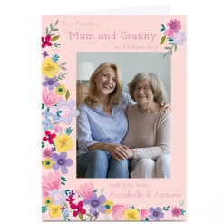 Online Photo Kerry Spurling Mother's Day Card - Floral Border Photo