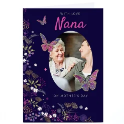 Card Factory Photo Kerry Spurling Mother's Day Card - Nana, Butterflies