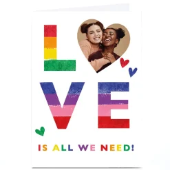 Online Photo Kerry Spurling Pride Card - Love Is All We Need Photo|Birthday