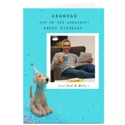 Sale Photo Lemon & Sugar Birthday Card - Grandad, Dog Photo|Birthday