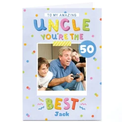 Outlet Photo Lemon & Sugar Birthday Card - You're the Best Uncle, Editable Age BOY For Uncle|For Boyfriend