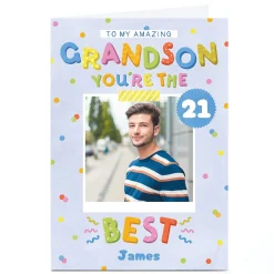 Outlet Photo Lemon & Sugar Birthday Card - You're the Best Grandson, Editable Age BOY For Grandson|For Boyfriend